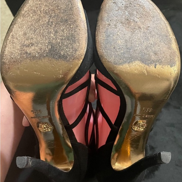 💯 auth VERSACE black strap heels - Picture 4 of 8